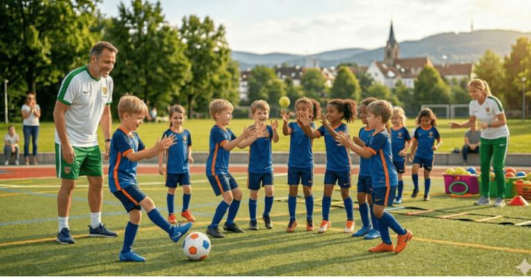 Kinder beim Koordinations- und Athletiktraining der Club-Gruppe