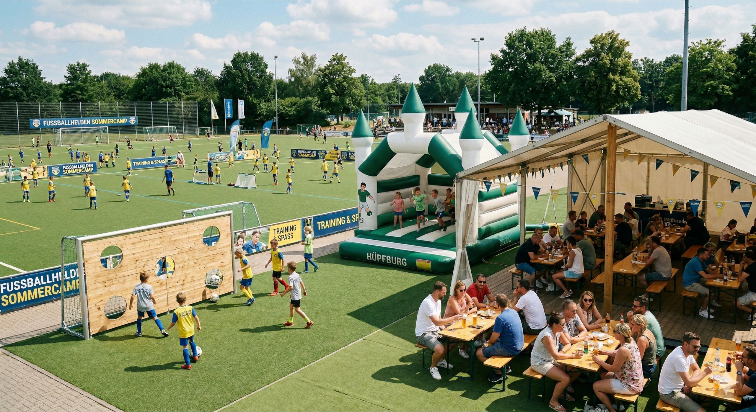 Eltern-Lounge beim Fussballhelden Feriencamp