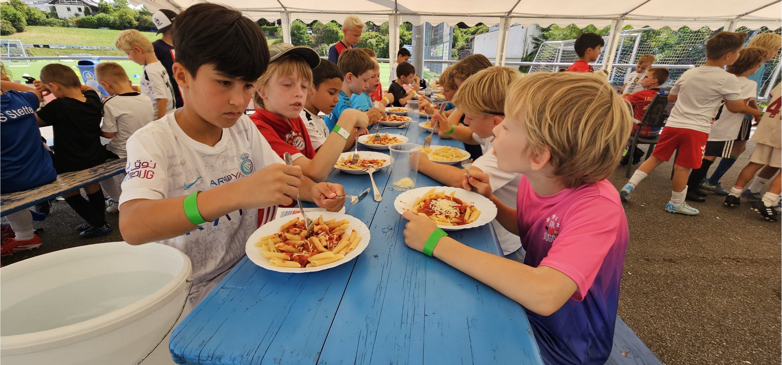 Fussballhelden Feriencamp Mittagessen