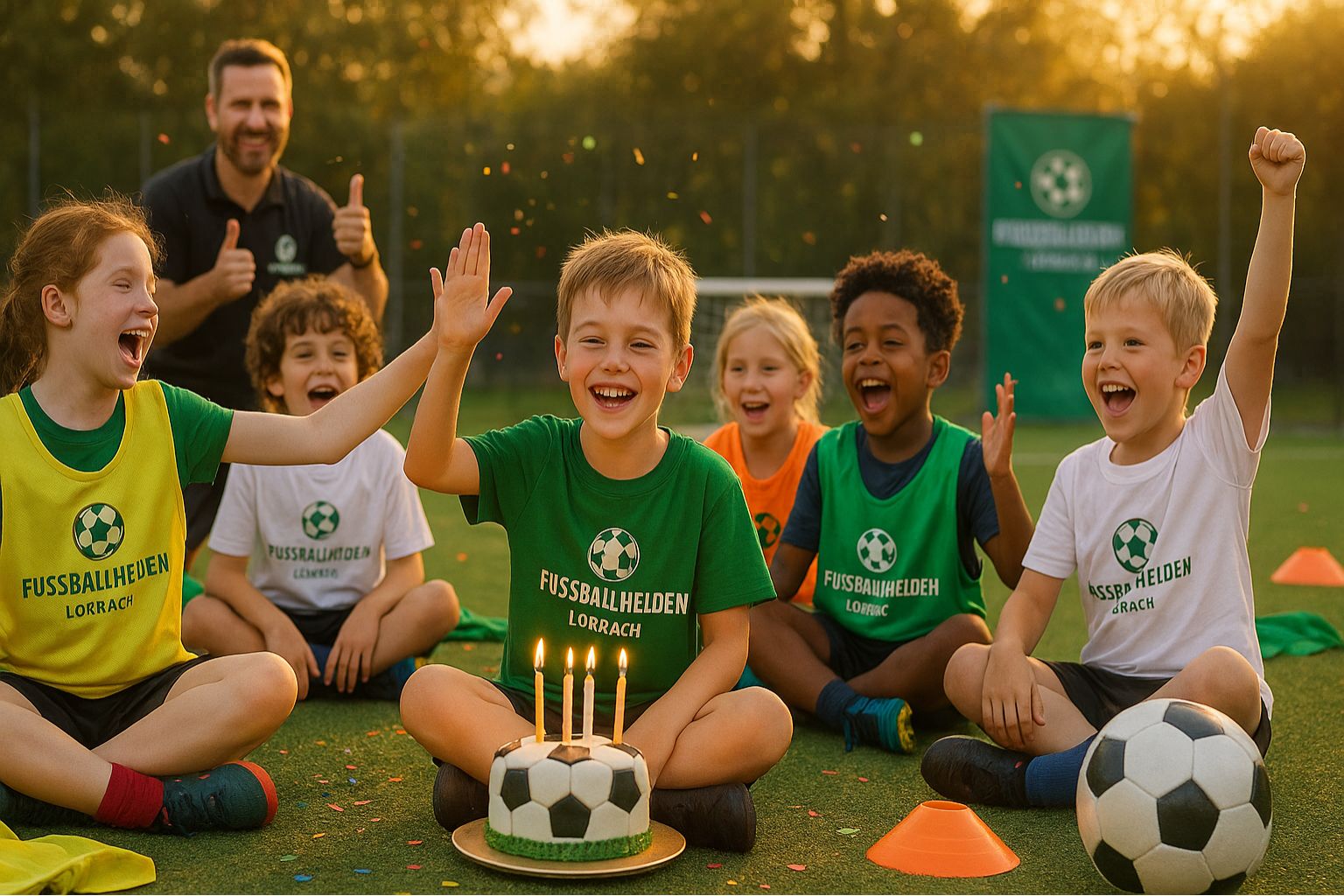 Kindergeburtstag Fußball Lörrach – Kinder feiern auf dem Indoor-Soccer-Court